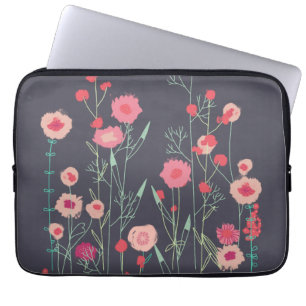 Plymouth Blume Dark Boho Blumenbemalung Laptopschutzhülle