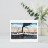 Plymouth Boat - Dampfschiff South Shore Postkarte (Stehend Vorderseite)