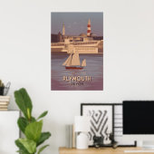 Plymouth Devon Reiseplakat Poster (Heimbüro)