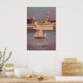 Plymouth Devon Reiseplakat Poster (Küche)