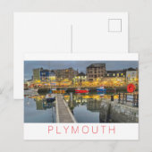 Plymouth Feiertagspostkarte (Vorne/Hinten)