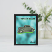 PLYMOUTH FLAGSHIP 1937 POSTKARTE (Stehend Vorderseite)