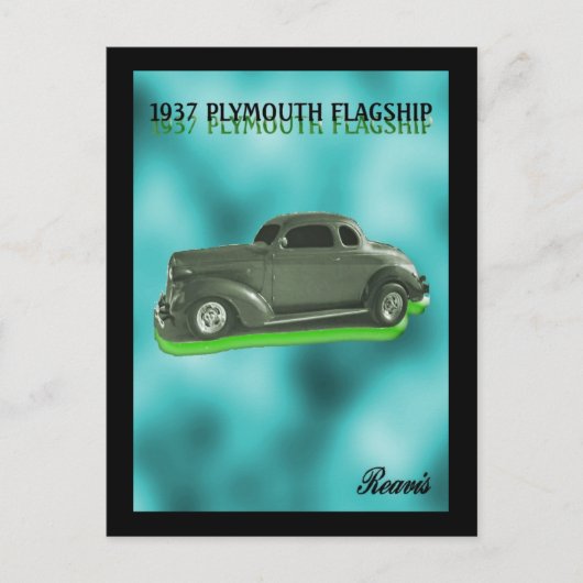 PLYMOUTH FLAGSHIP 1937 POSTKARTE (Vorderseite)