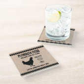 PLYMOUTH FÜTTRE GLASUNTERSETZER (Schrägansicht)