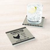 PLYMOUTH FÜTTRE GLASUNTERSETZER (Schrägansicht)