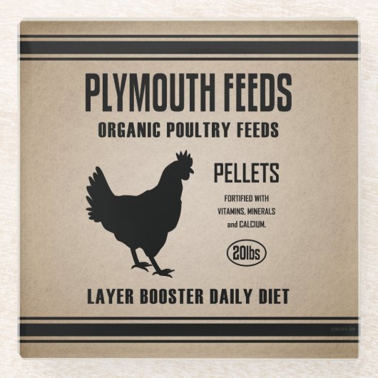 PLYMOUTH FÜTTRE GLASUNTERSETZER (Vorderseite)