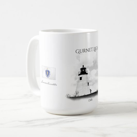 Plymouth (Gurnet) Light Kaffeetasse (Vorderseite Links)