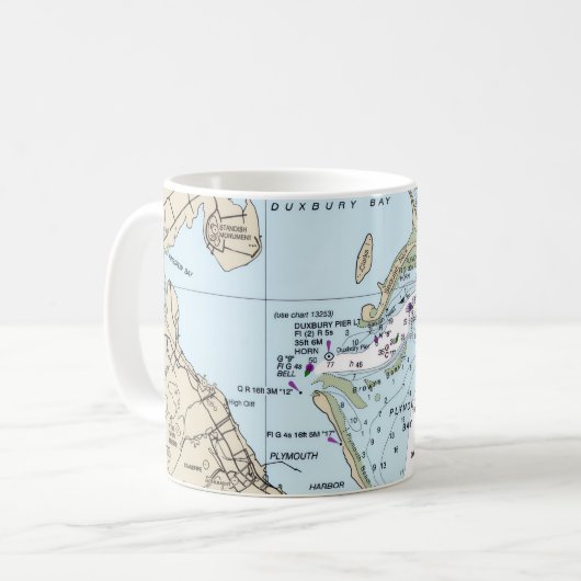Plymouth Harbor Massachusetts  Kaffeetasse (Vorderseite Links)