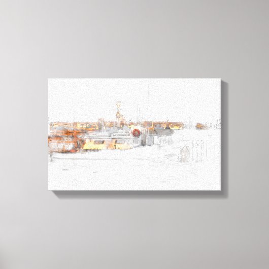 Plymouth Harbour Canvas Print Leinwanddruck (Vorderseite)