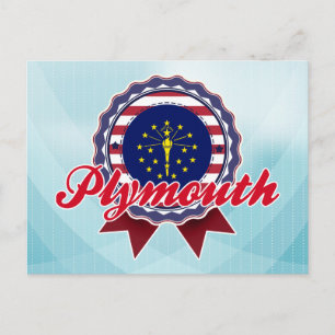 Plymouth, IN Postkarte