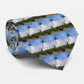 Plymouth Lighthouse, Massachusetts Krawatte Mens (Gerollt)