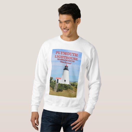 Plymouth Lighthouse, Massachusetts Sweatshirt (Vorne ganz)