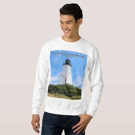 Plymouth Lighthouse, Massachusetts Sweatshirt (Vorne ganz)