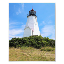 Plymouth Lighthouse, Massachusetts "The Gurnet" Fotodruck