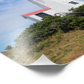 Plymouth Lighthouse, Massachusetts "The Gurnet" Fotodruck (Ecke)