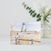 Plymouth Lighthouse Postkarte (Stehend Vorderseite)