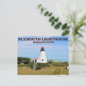 Plymouth Lighthouse, "The Gurnet", MA Postcard Postkarte (Stehend Vorderseite)