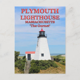 Plymouth Lighthouse, "The Gurnet", MA Postcard Postkarte