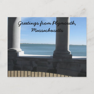 Plymouth Ma, Aussicht vom Plymouth Rock Postkarte