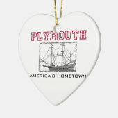 Plymouth, MA Keramikornament (Links)