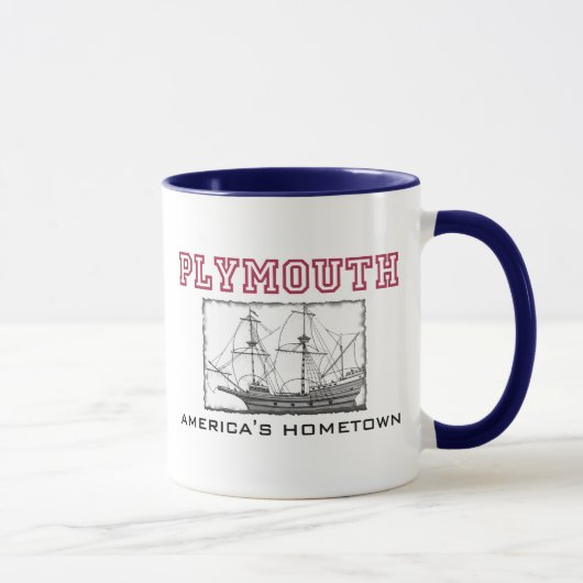Plymouth, MA Tasse (Rechts)