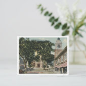 Plymouth MA, Town Square, 1910 Postkarte (Stehend Vorderseite)
