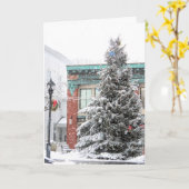 Plymouth MA Weihnachtsbaum Karte (Gelbe Blume)