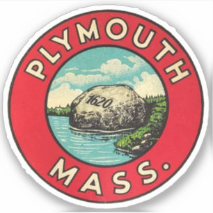 Plymouth Massachusetts - Aufkleber