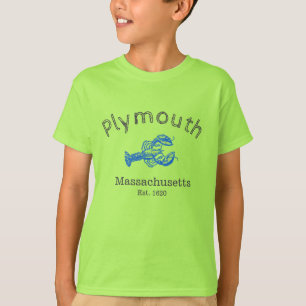 Plymouth Massachusetts Blue Hummer T - Shirt, Boy' T-Shirt