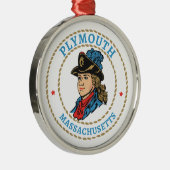 Plymouth Massachusetts Colonial Ornament Aus Metall (Rechts)