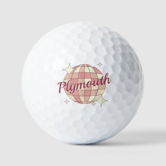 Plymouth Massachusetts Golfball golfball (Vorderseite)