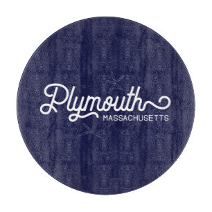 Plymouth Massachusetts Nautical Cutting Board Schneidebrett
