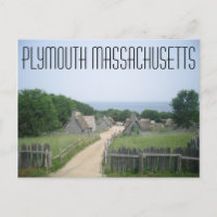 Plymouth Massachusetts Postkarte