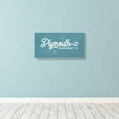 Plymouth Massachusetts Stretched Canvas Print Leinwanddruck (Insitu (Holzboden))