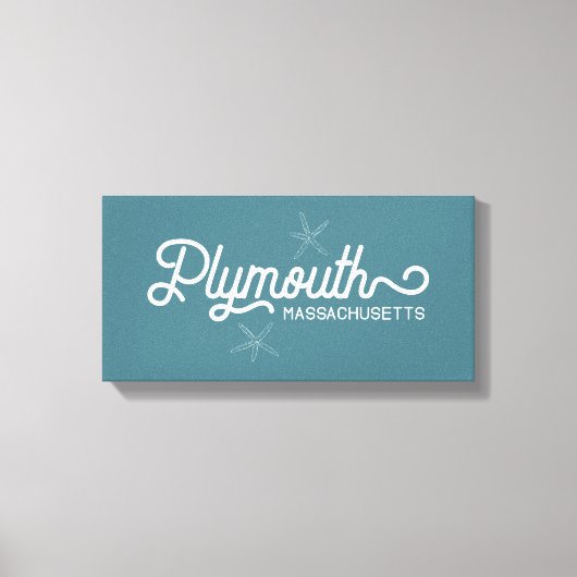 Plymouth Massachusetts Stretched Canvas Print Leinwanddruck (Vorderseite)