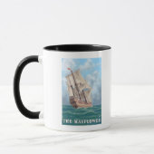 Plymouth, MassachusettsAussicht auf die Mayflower Tasse (Links)