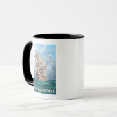 Plymouth, MassachusettsAussicht auf die Mayflower Tasse (Vorderseite Links)