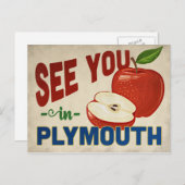 Plymouth Minnesota Apple - Vintage Travel Postkarte (Vorne/Hinten)