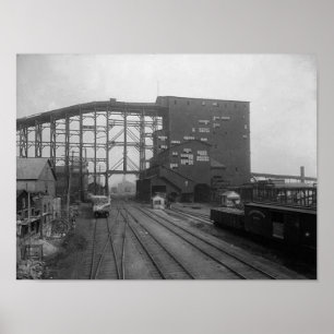 Plymouth-PA. Kohlen-Unterbrecher-Plakat Poster