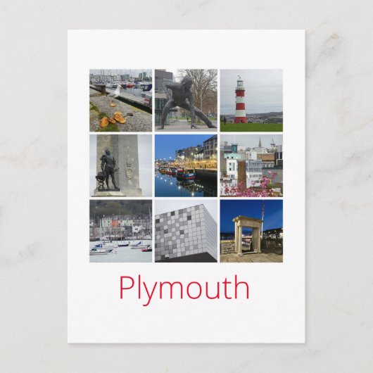 Plymouth Postkarte (Vorderseite)