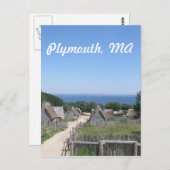 Plymouth Postkarte (Vorne/Hinten)