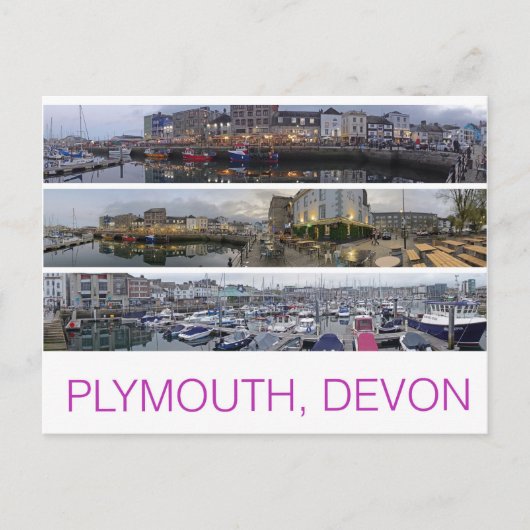 Plymouth Postkarte (Vorderseite)