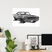 Plymouth Road Runner 1970 Poster (Heimbüro)