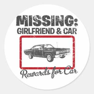 Plymouth-Roadrunner 1969 Runder Aufkleber