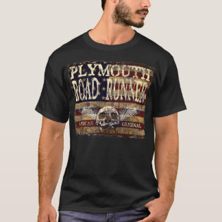 Plymouth-Roadrunner gegen abgefressene Flagge - T-Shirt