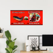 Plymouth Rock Brand Lachs Label Poster (Heimbüro)