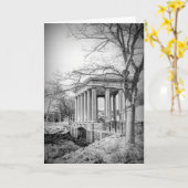 Plymouth Rock Canopy schwarz-weiß Karte (Gelbe Blume)