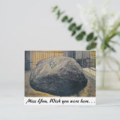 Plymouth Rock, Plymouth, Massachusetts Postkarte (Stehend Vorderseite)