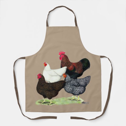 Plymouth Rock Quartet Schürze (Vorderseite)