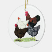 Plymouth Rock Quartett Keramikornament (Links)